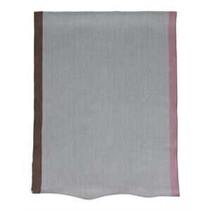 NEW DESTREE pierre wool scarf in grey/taupe